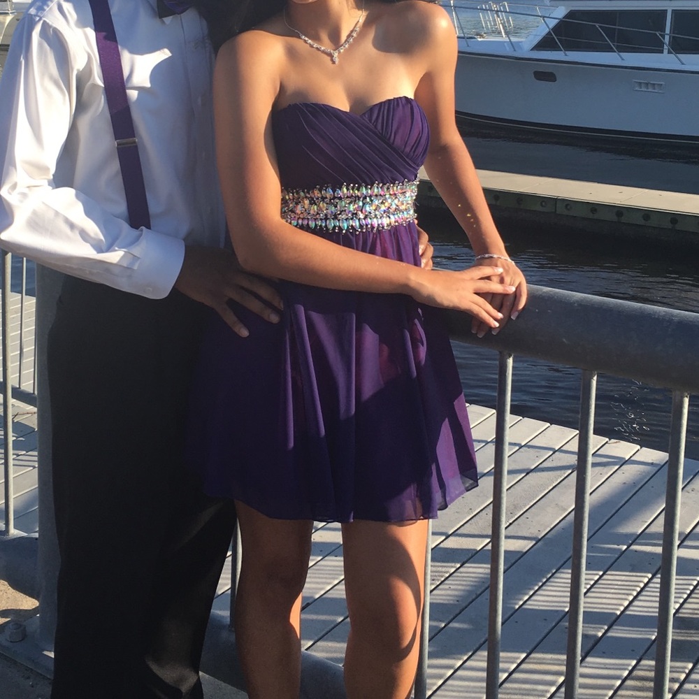 Purple homecoming dress